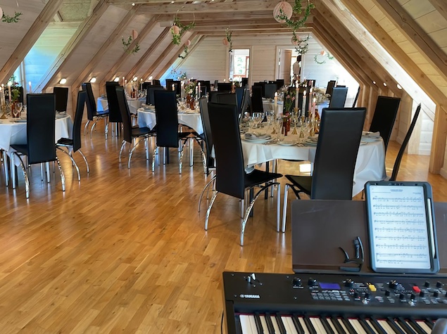 Musik til bryllup, dinnermusik, Yamaha cp76